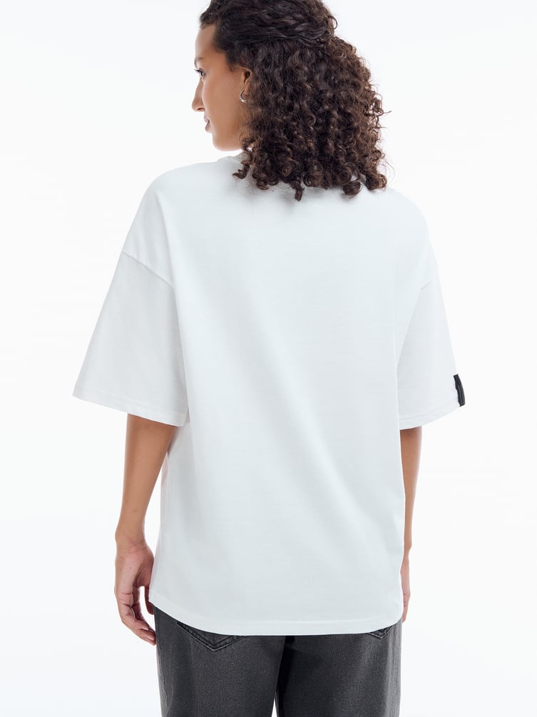 Футболка оверсайз с принтом Есенина