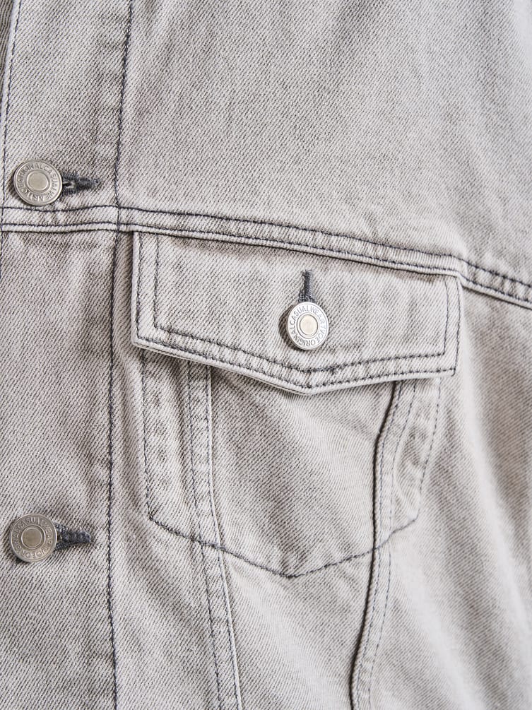 Куртка джинсовая оверсайз укороченная