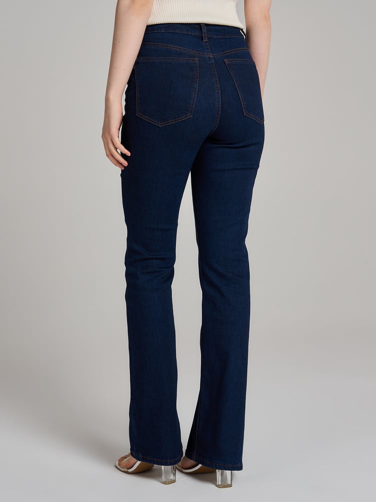 Джинсы клеш от колена