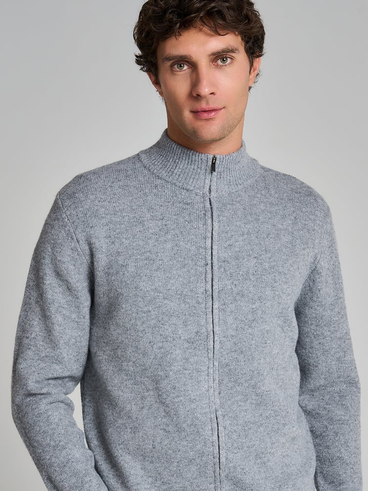 Кардиган трикотажный на молнии