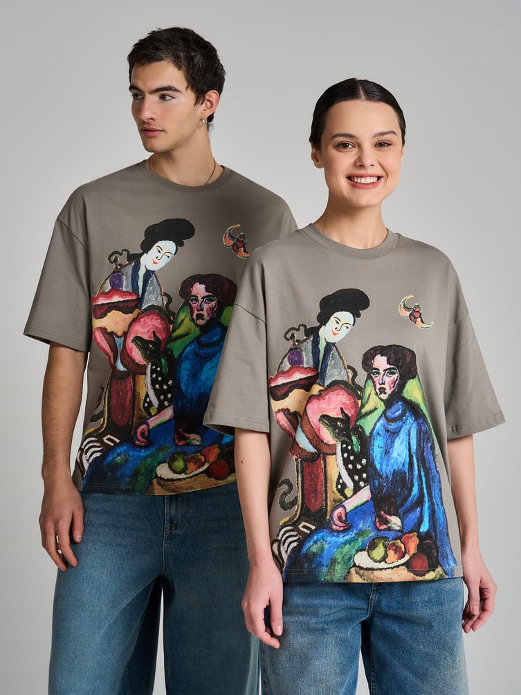 Футболка с принтом картин Третьяковской галереи