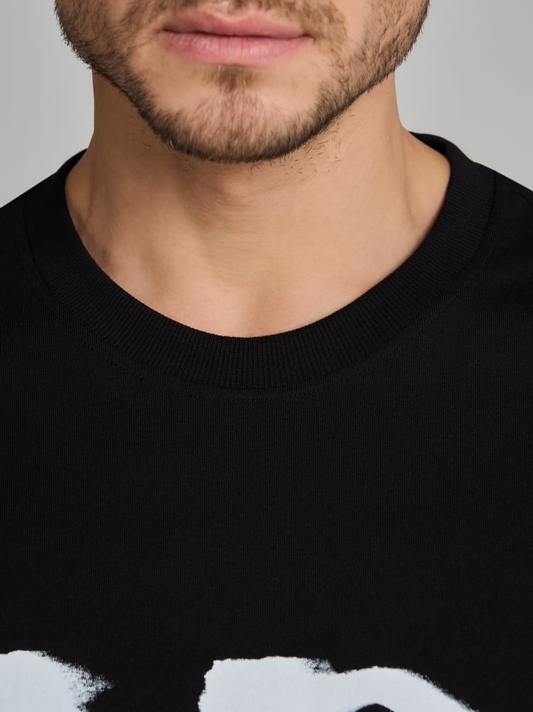 Футболка оверсайз из хлопка с надписью