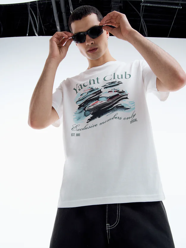 Футболка с принтом Yacht Club