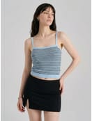 Топ трикотажный в полоску