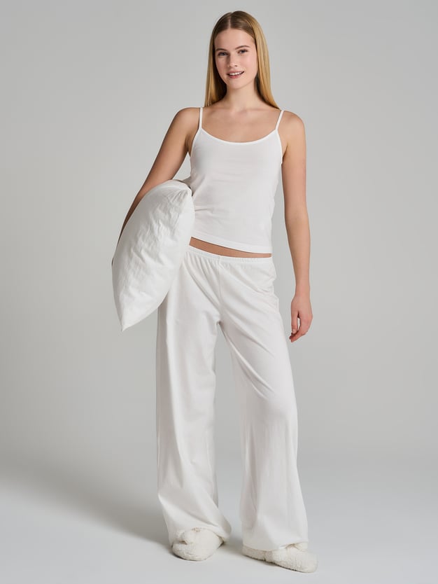 Пижама из хлопка с майкой и брюками