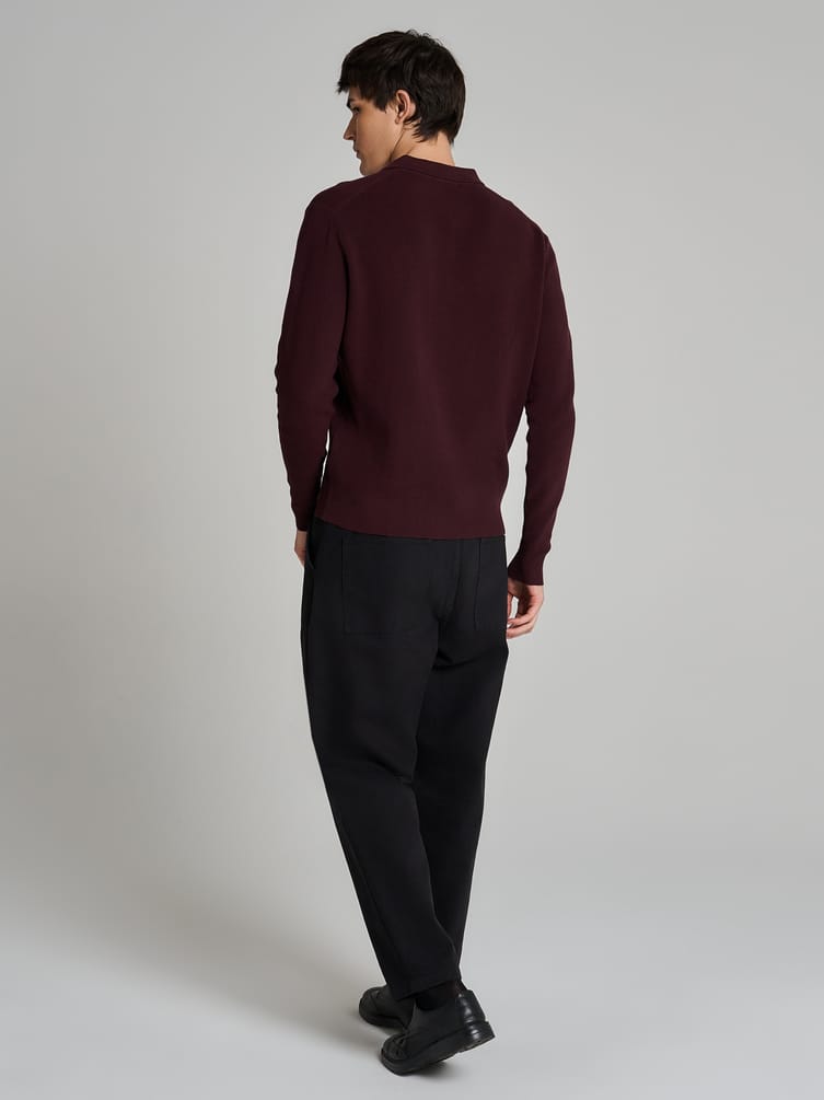 Джемпер деловой с воротником