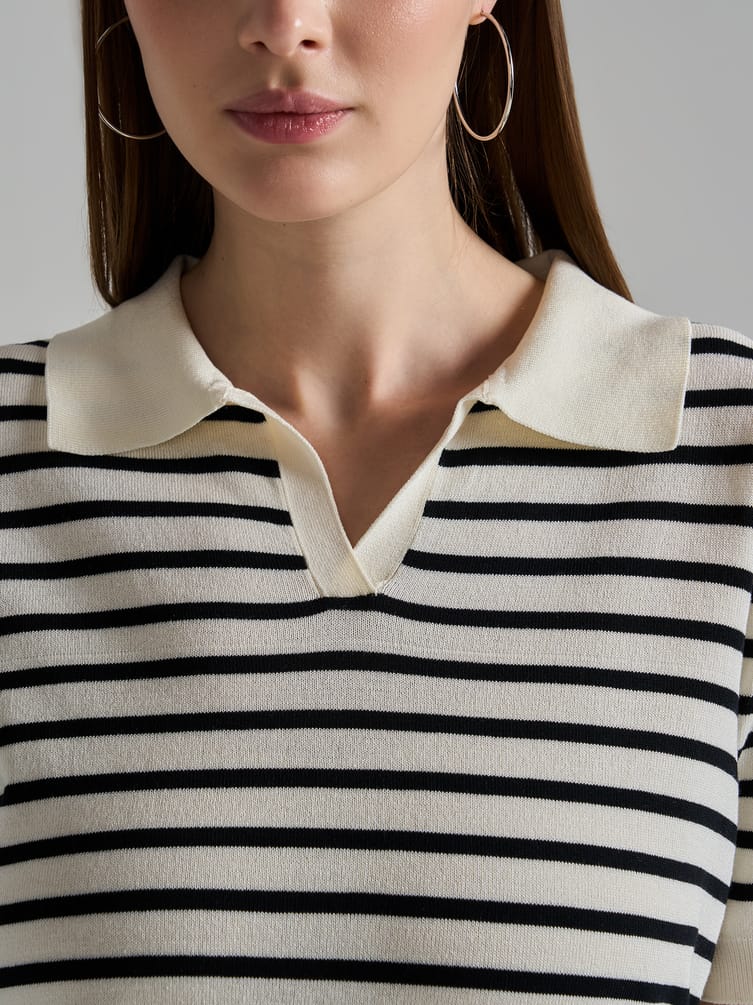 Джемпер трикотажный в полоску