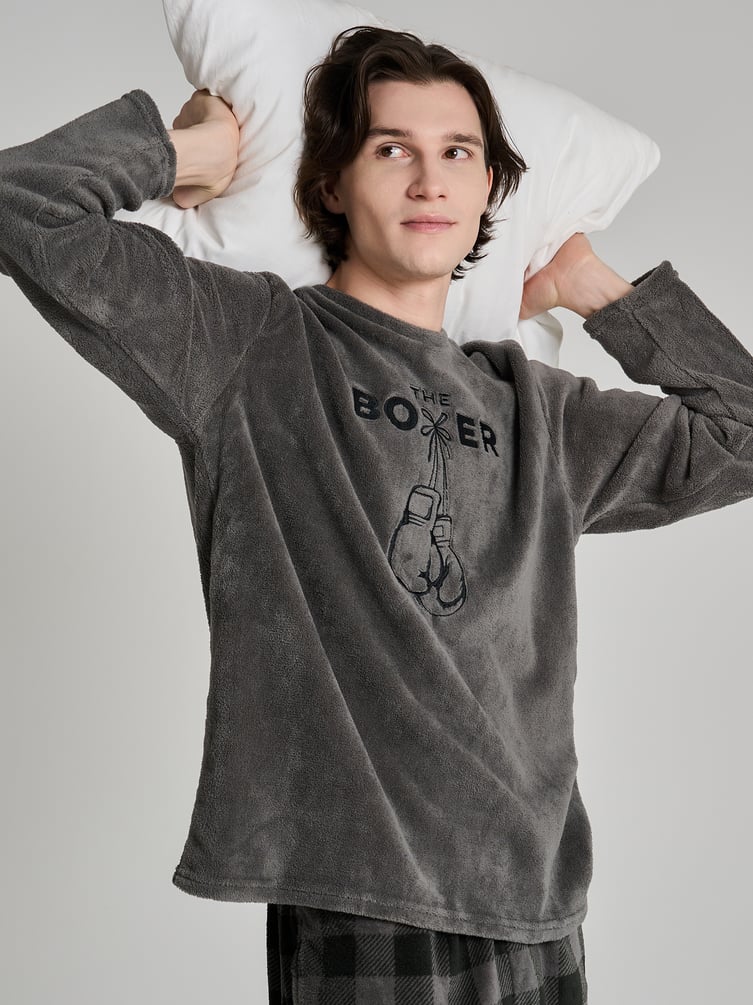 Пижама плюшевая Boxer с брюками