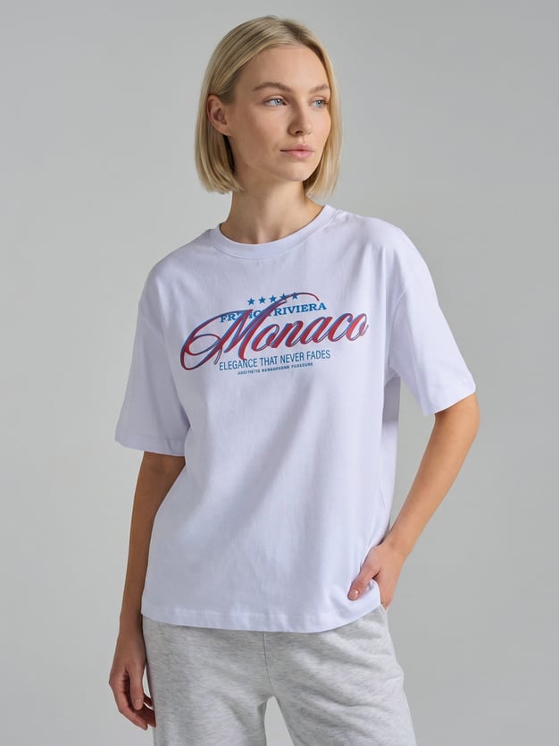 Футболка оверсайз с надписью