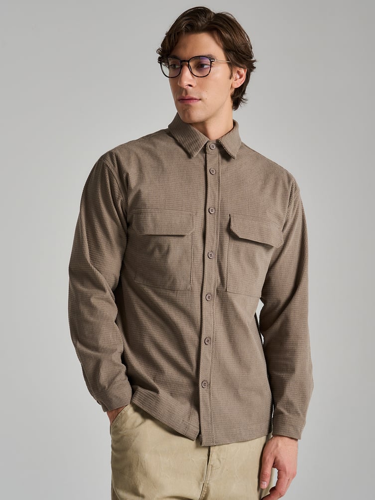 Рубашка вельветовая классическая