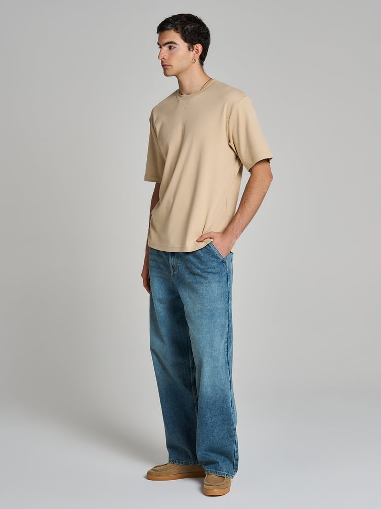 Футболка плотная однотонная