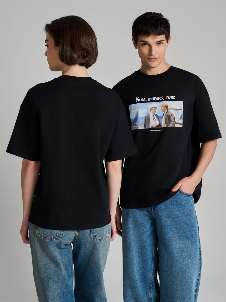 Футболка оверсайз с принтом Мосфильм