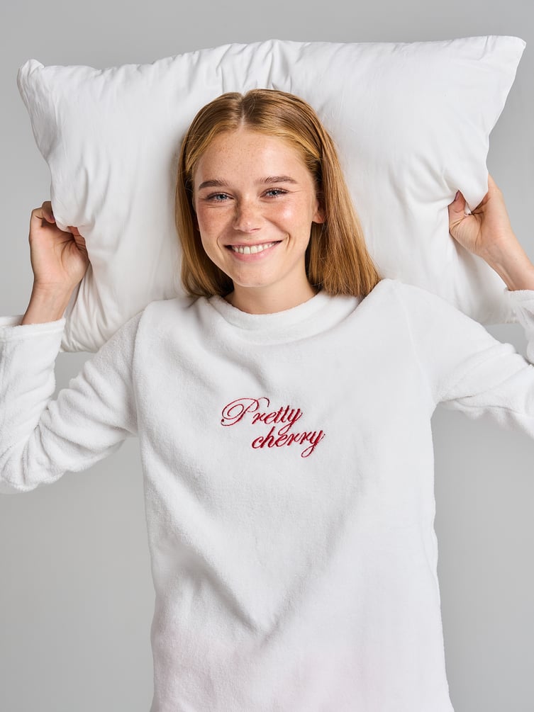 Пижама плюшевая с кофтой и брюками