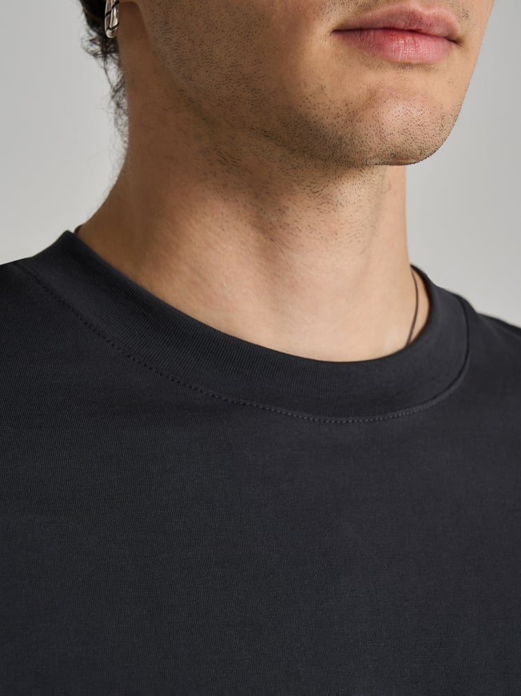 Футболка из хлопка с принтом на спине