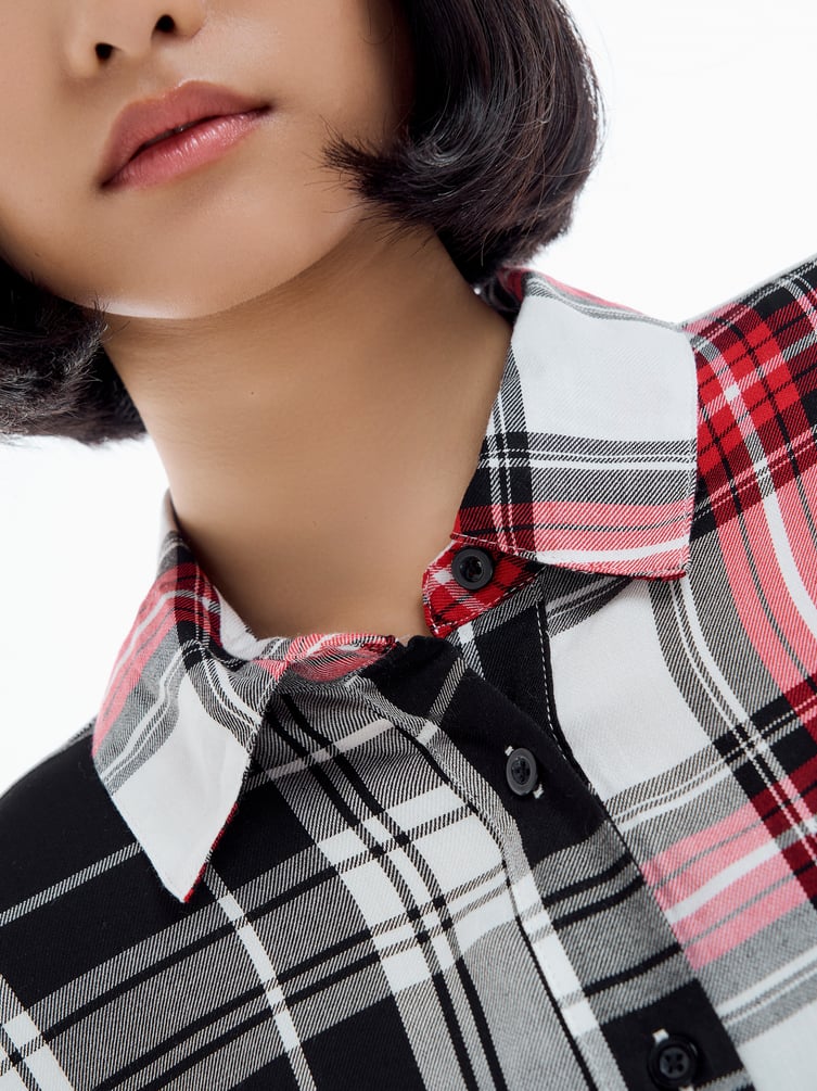 Рубашка оверсайз в клетку