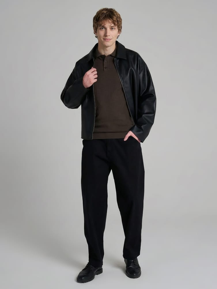 Джемпер поло хлопковый