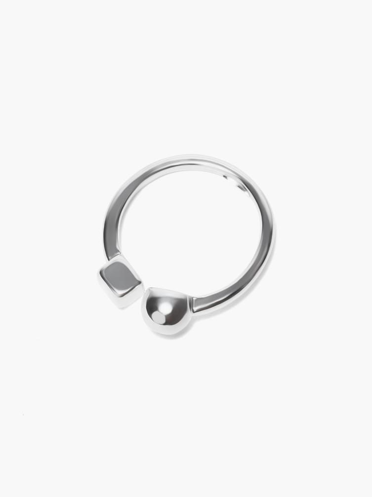 Кольцо тонкое незамкнутое