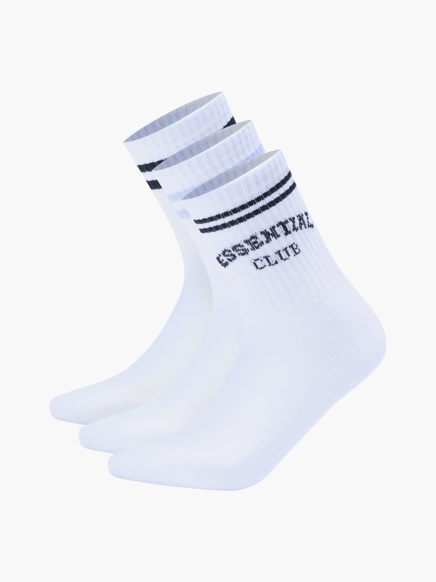 Носки - 3 пары с полосками и надписью