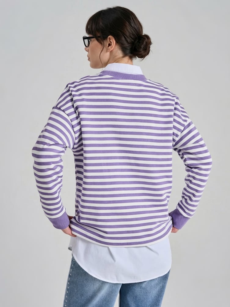 Свитшот в полоску