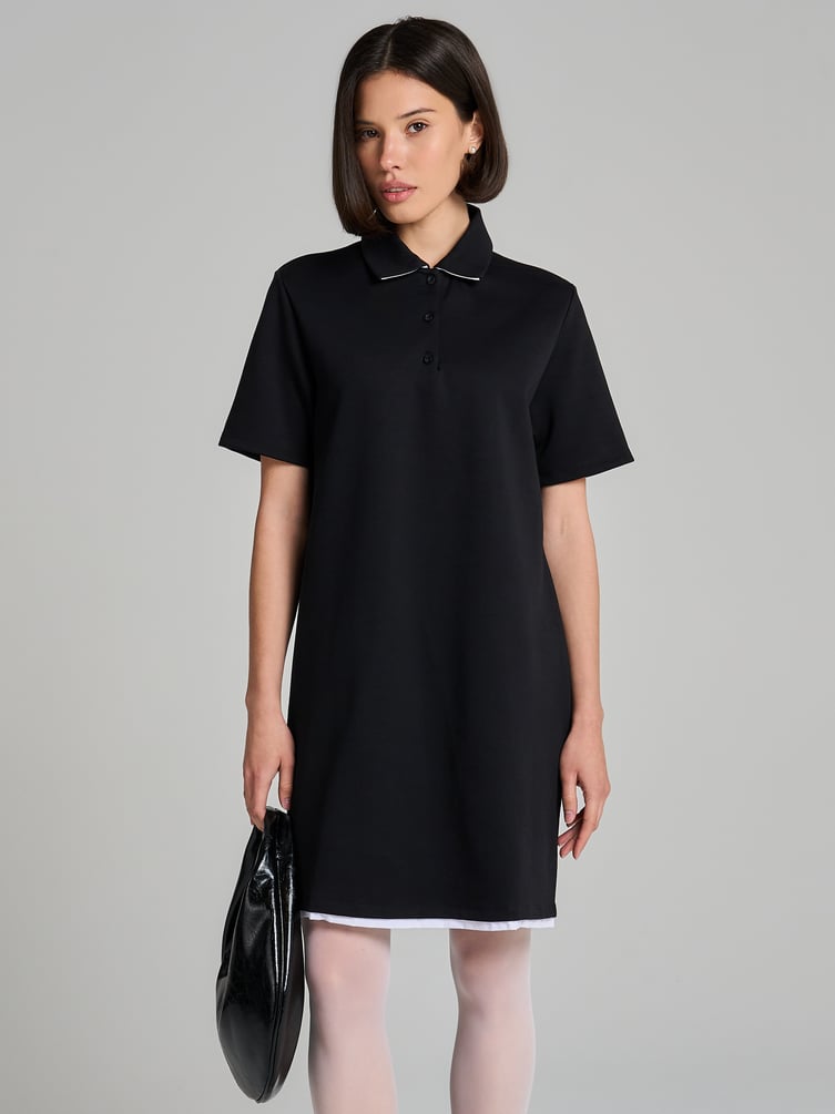 Платье-поло короткое