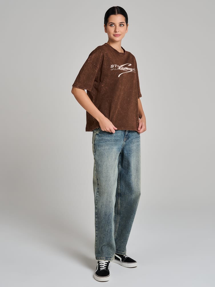 Футболка варенка оверсайз с надписью