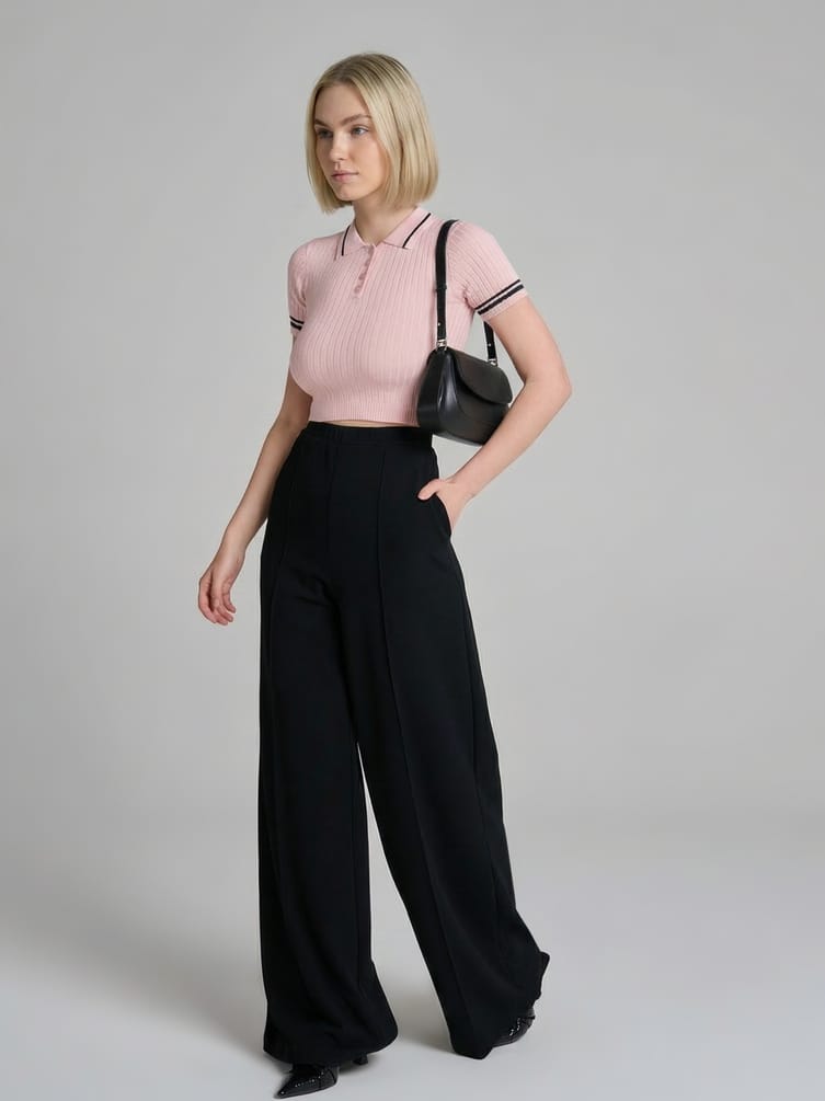 Джемпер-поло с коротким рукавом