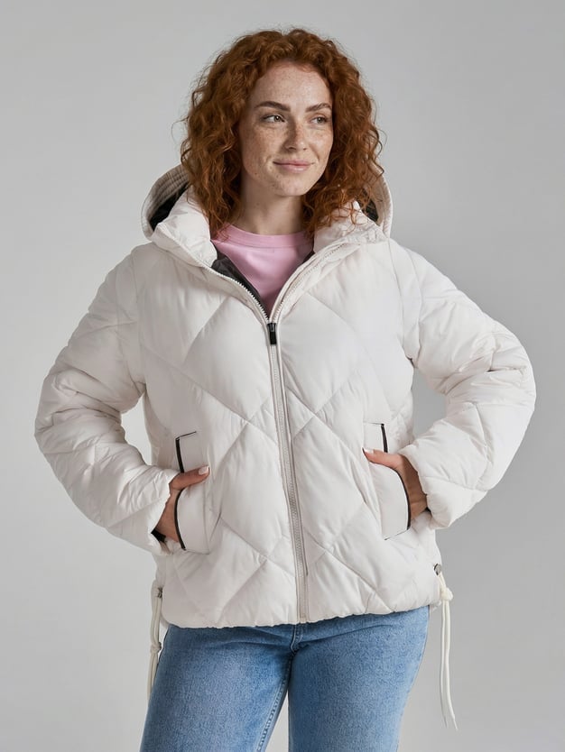 Куртка стеганая с капюшоном