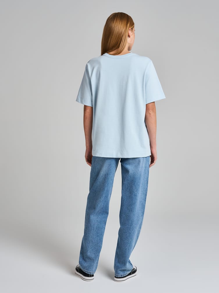 Футболка оверсайз из хлопка с принтом