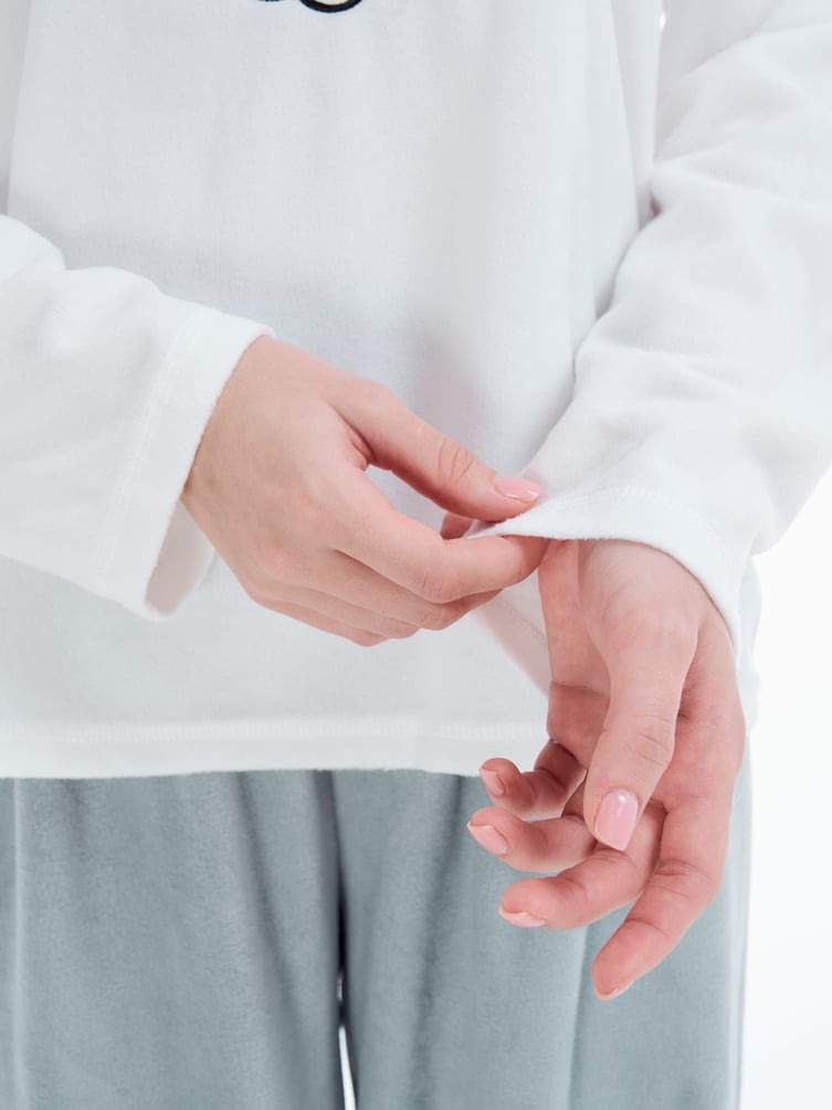 Плюшевая пижама с вышивкой Hello Kitty