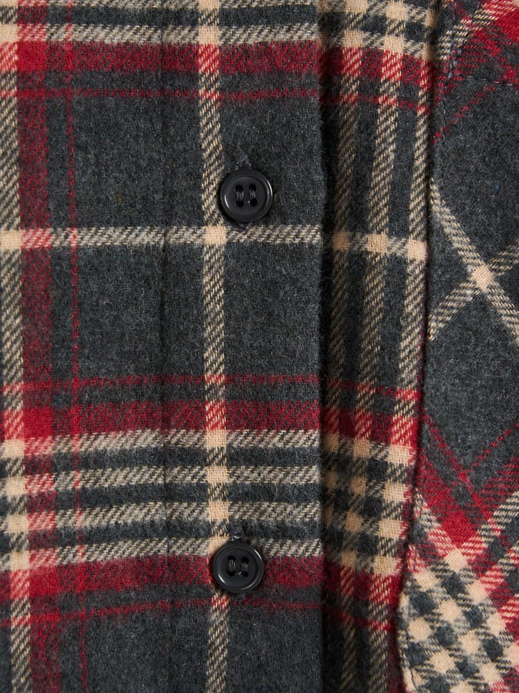 Байковая рубашка в клетку