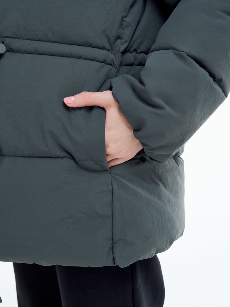 Куртка удлиненная стеганая женская