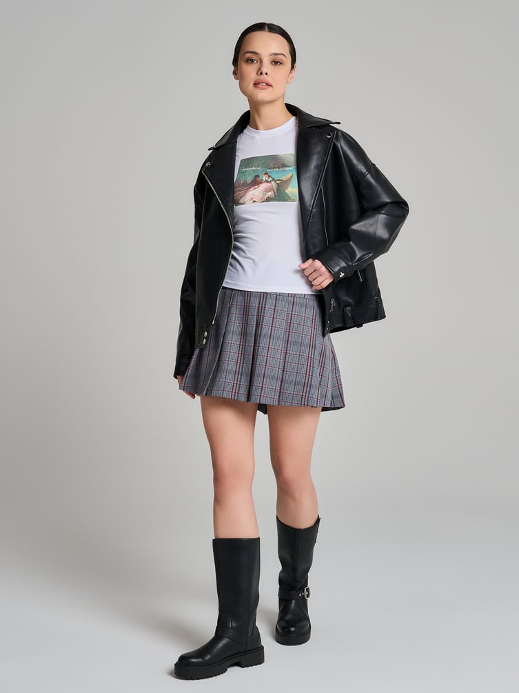 Футболка облегающая с принтом картины