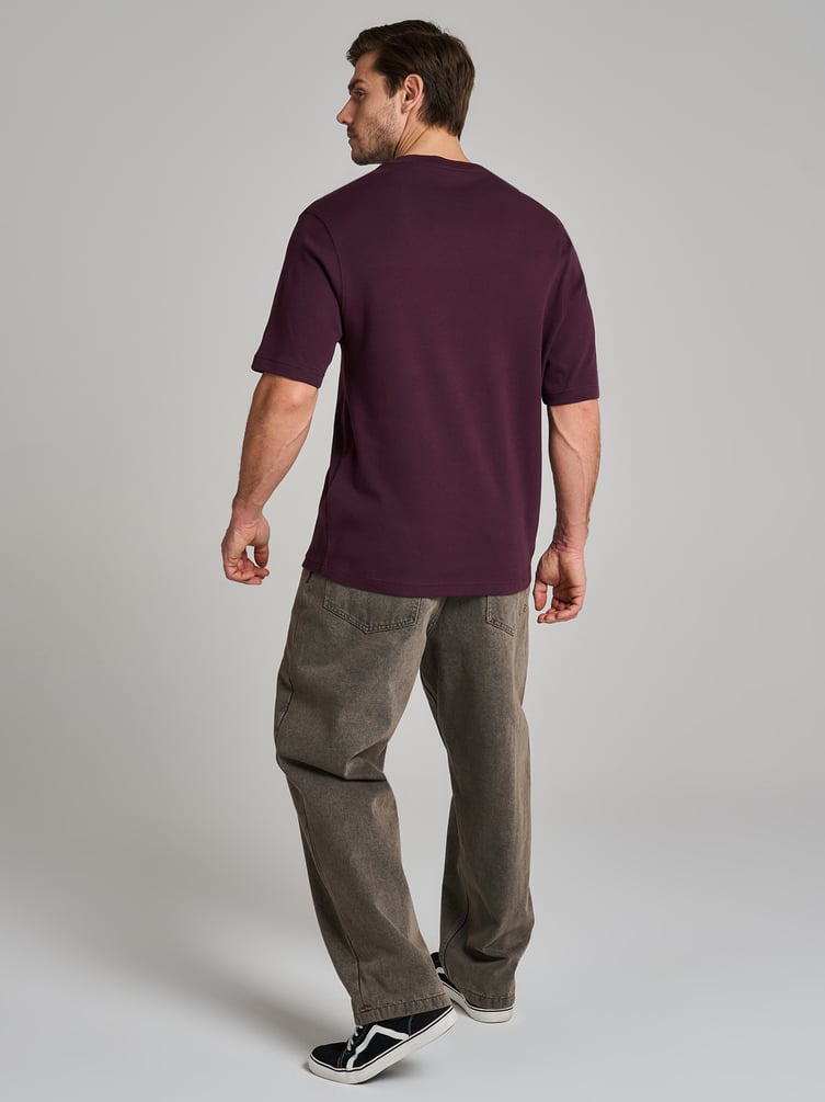 Футболка из хлопка свободного кроя