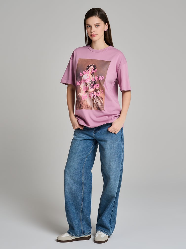 Футболка хлопковая с принтом