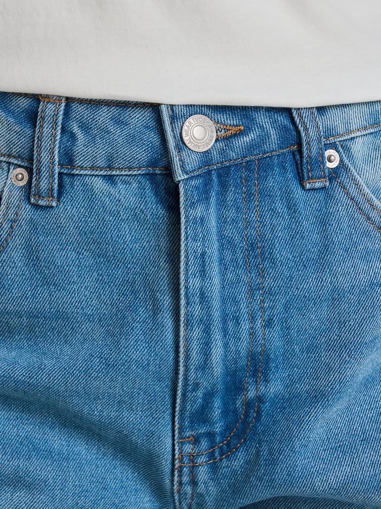 Джинсы широкие Balloon с лампасами