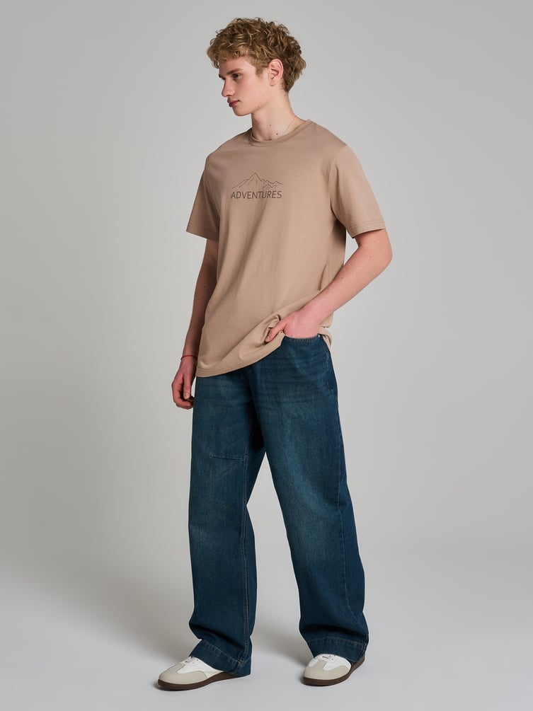 Джинсы широкие