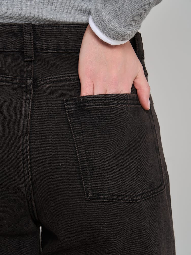 Джинсы Baggy с винтажной стиркой