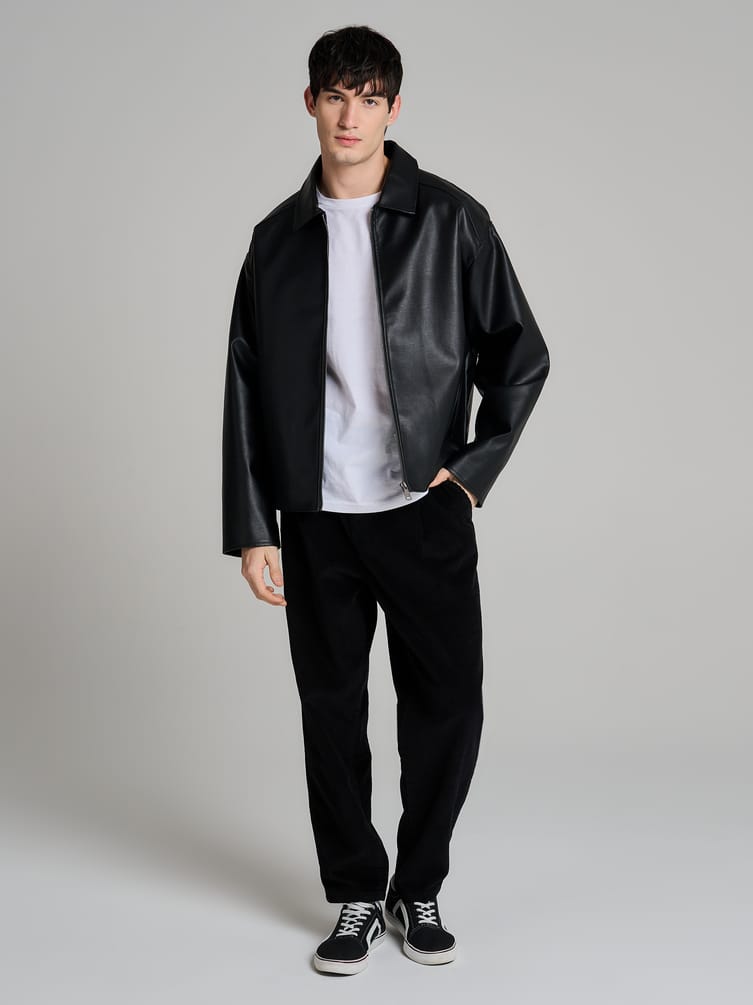 Вельветовые зауженные брюки