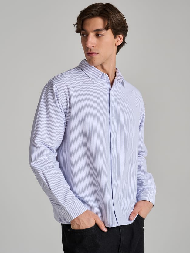 Классическая рубашка в полоску
