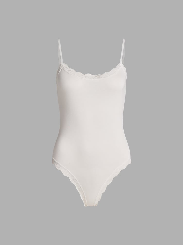 Боди-майка с кружевом