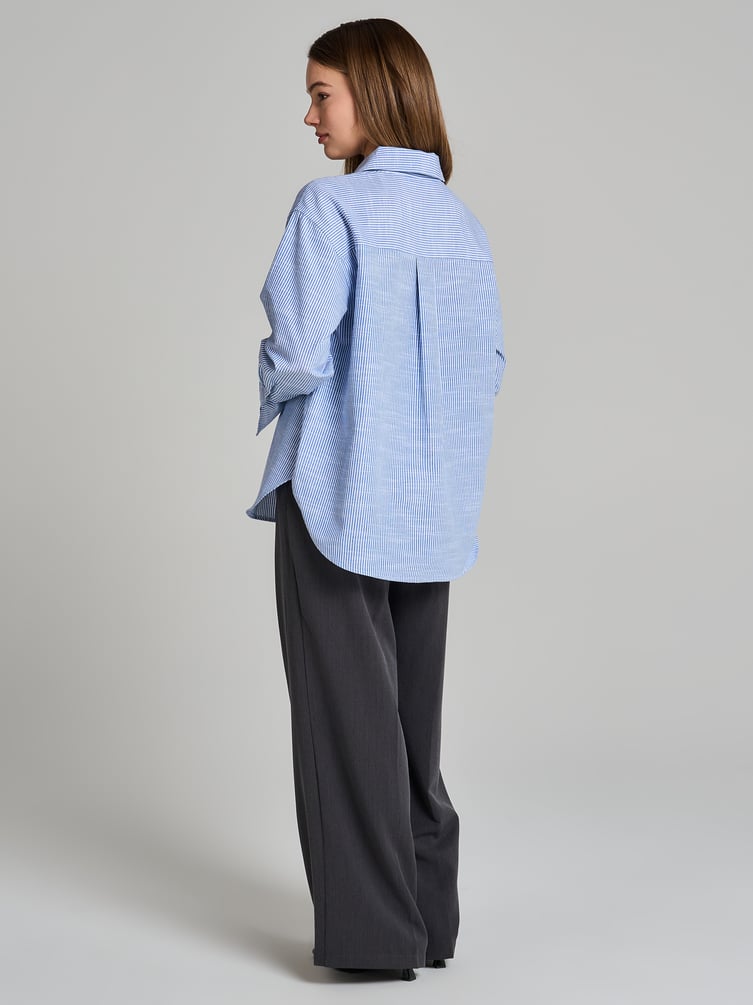 Рубашка оверсайз в полоску