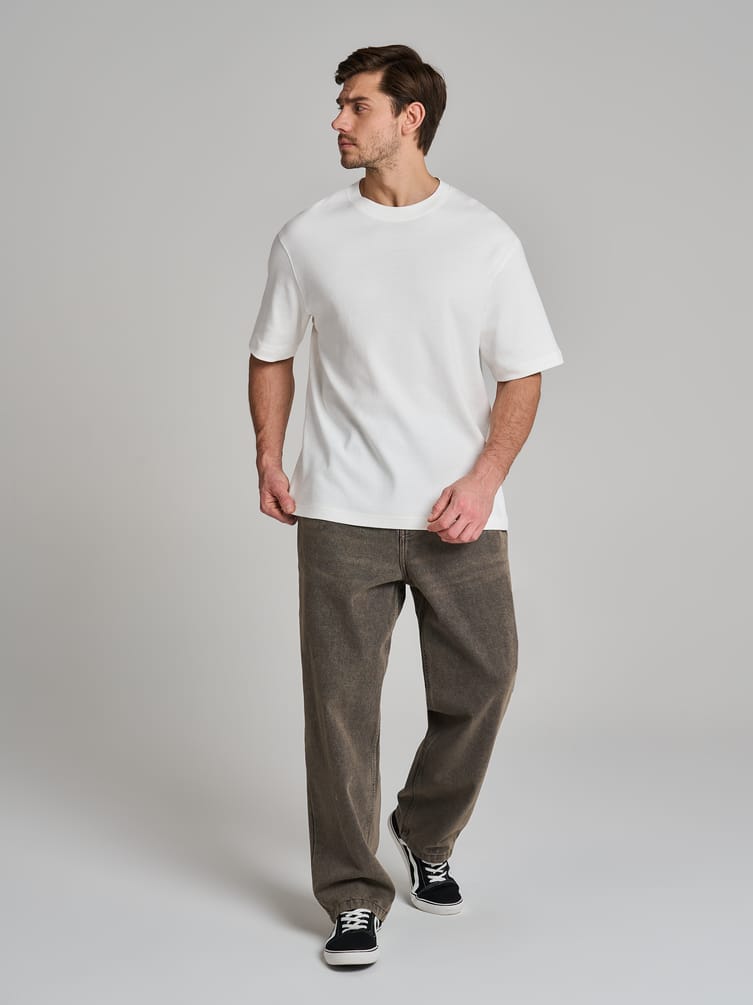 Футболка из хлопка свободного кроя