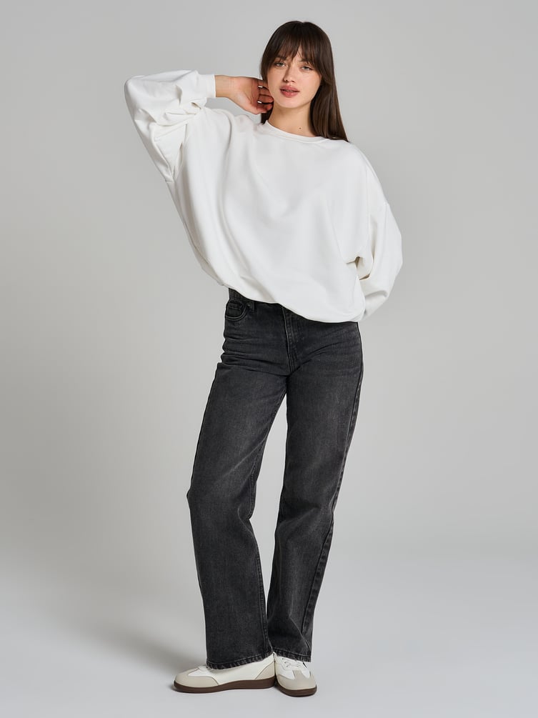 Свитшот с резинкой на талии