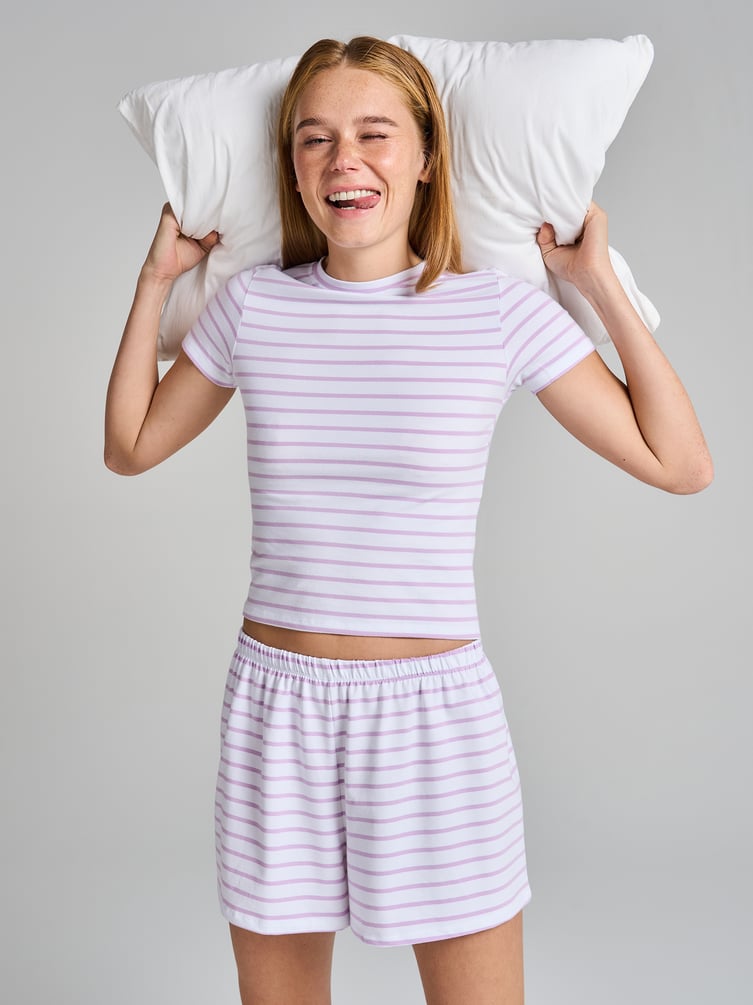 Полосатая пижама из хлопка