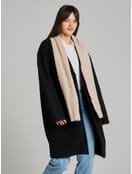 Зимний однотонный шарф