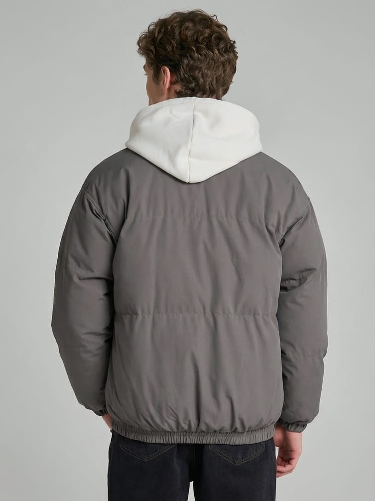 Куртка зимняя без капюшона на синтепоне