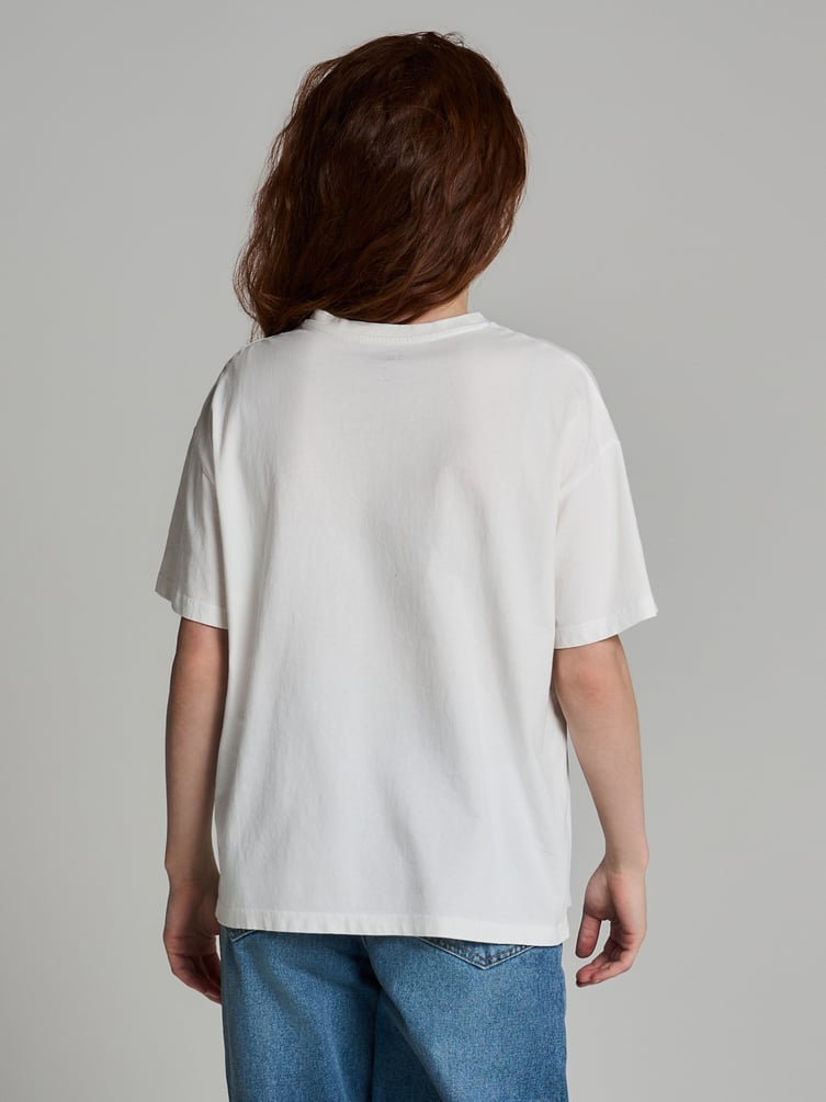 Футболка плотная с принтом банта и надписи