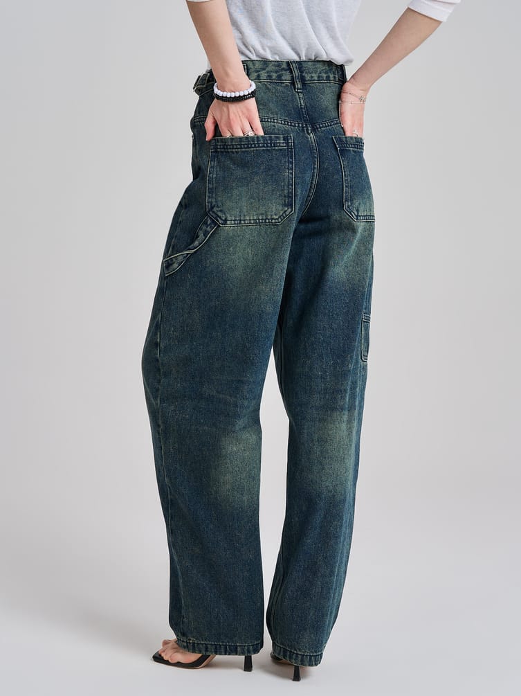 Джинсы широкие Balloon