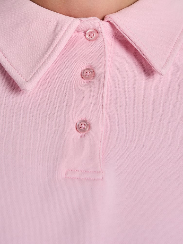 Свитшот без начеса с воротничном