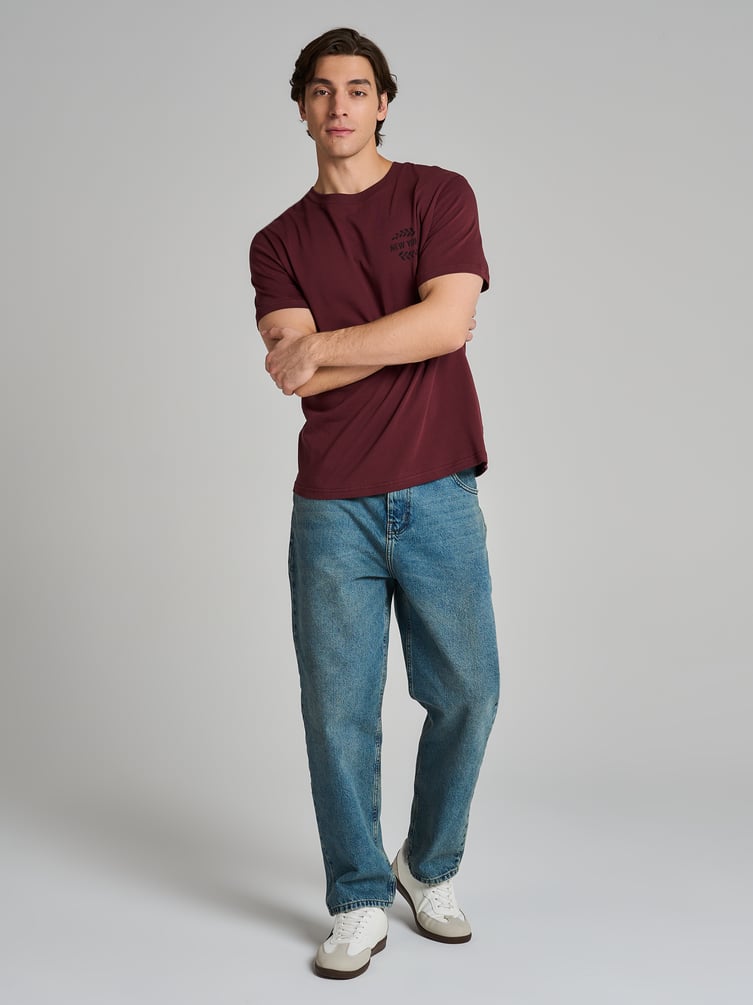 Футболка из хлопка с надписью